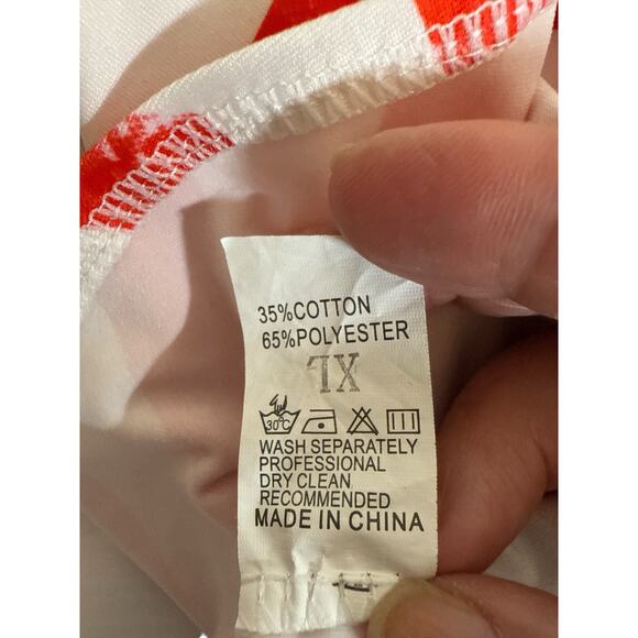 Two Piece Women’s Patriotic Halter Tankini Striped Bikini Bottom Set SZ L Multi - Picture 9 of 9